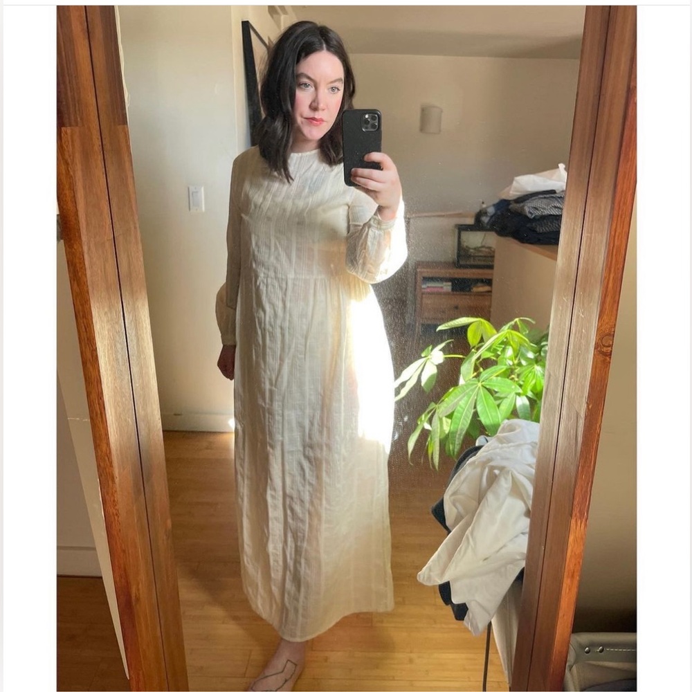 TRADED / Esby Apparel Blanche Prairie dress in natural ♥️